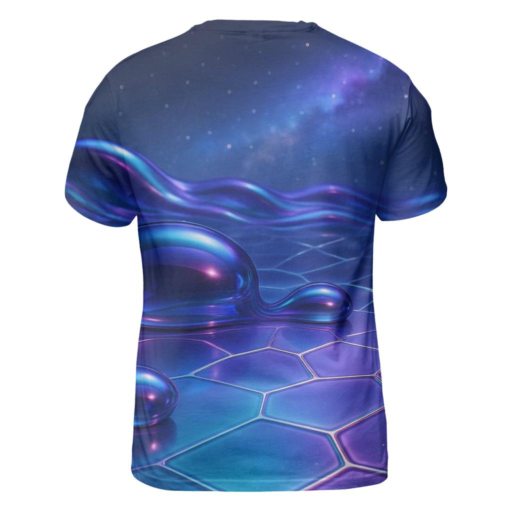 Glass Tide Nebula artistic all-over print tops