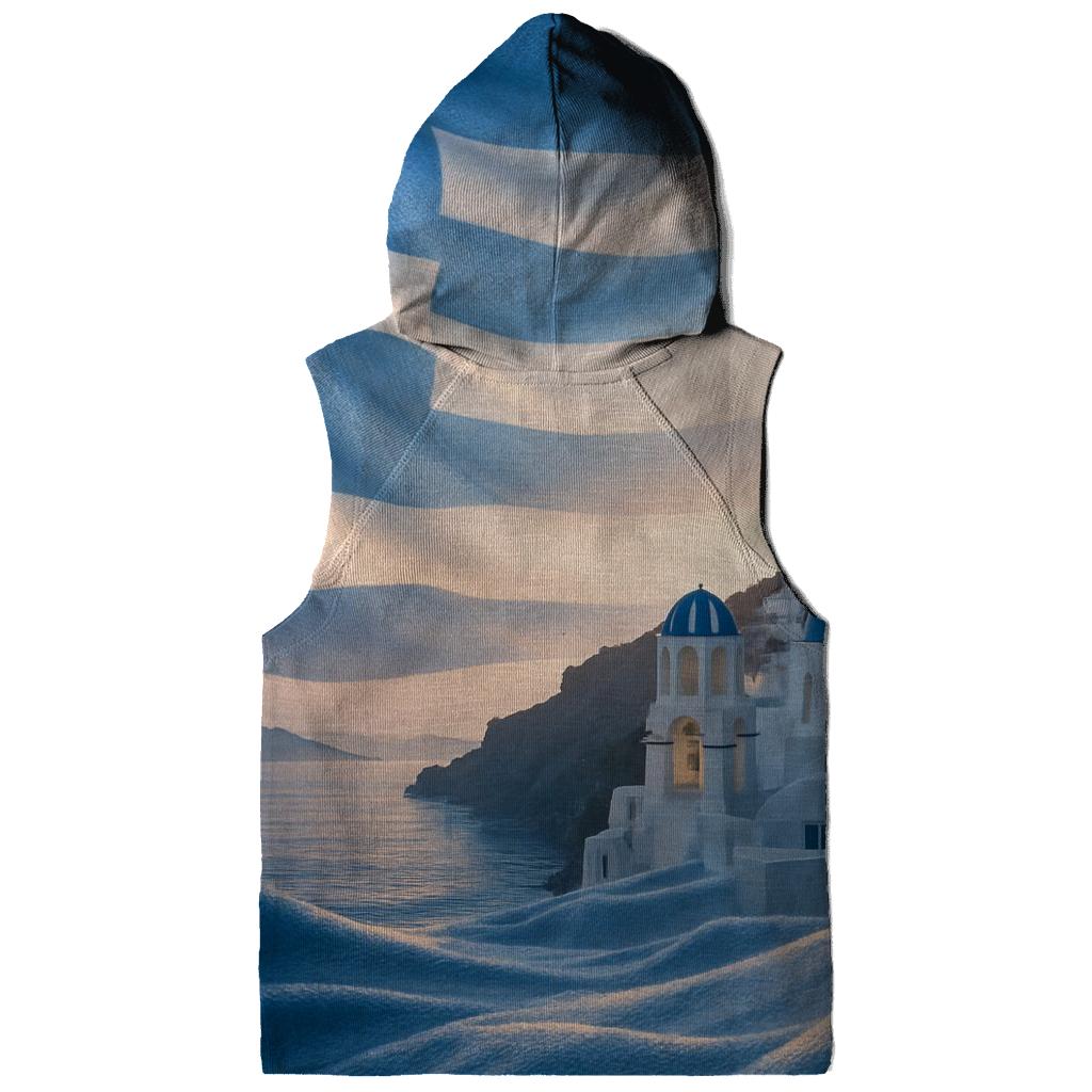 Greek Aegean Light Flag designer hoodies