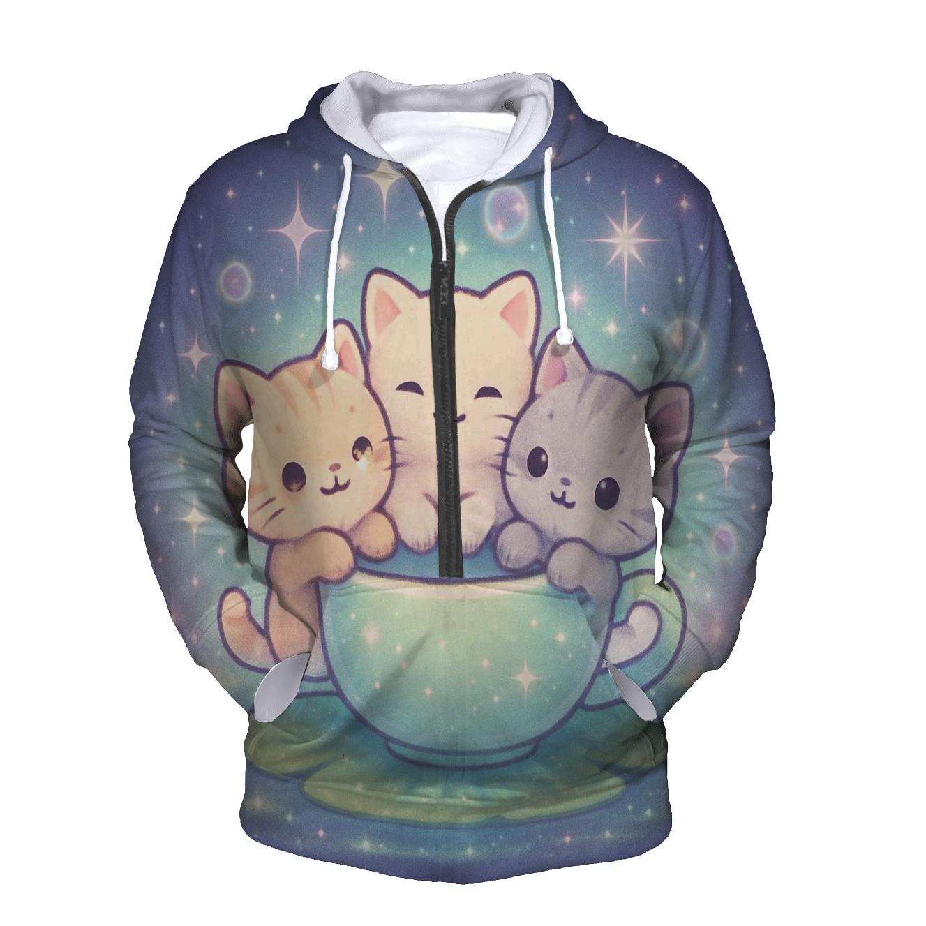 Starlight Tea Party Kittens hoodie styles