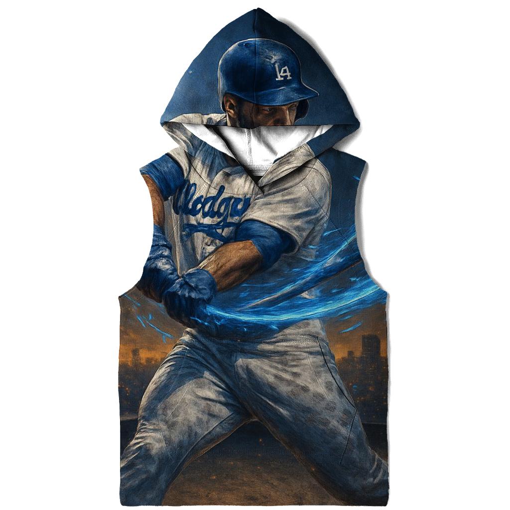 Blue Lightning Swing designer hoodies