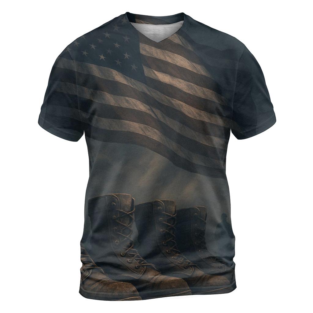 Boots At Twilight Flagline creative print fashion shirts