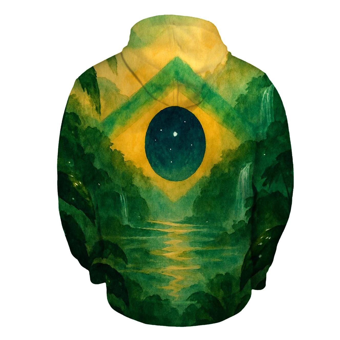 Brazilian Rainforest Banner premium hoodies
