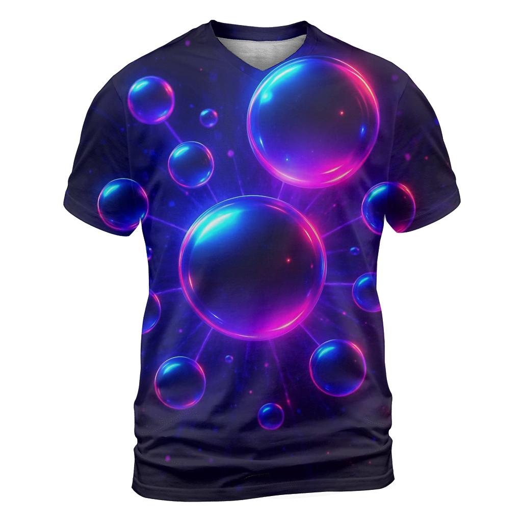 Neon Orb Constellation unique graphic print tees