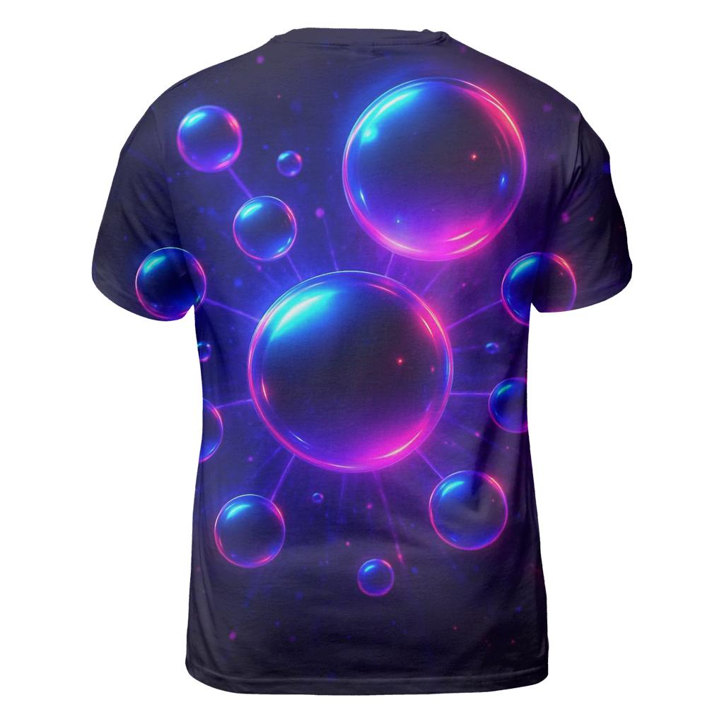 Neon Orb Constellation unique graphic print tees