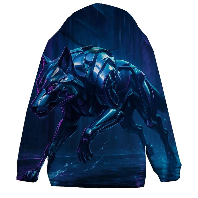 Chrome Night Runner graphic hoodies