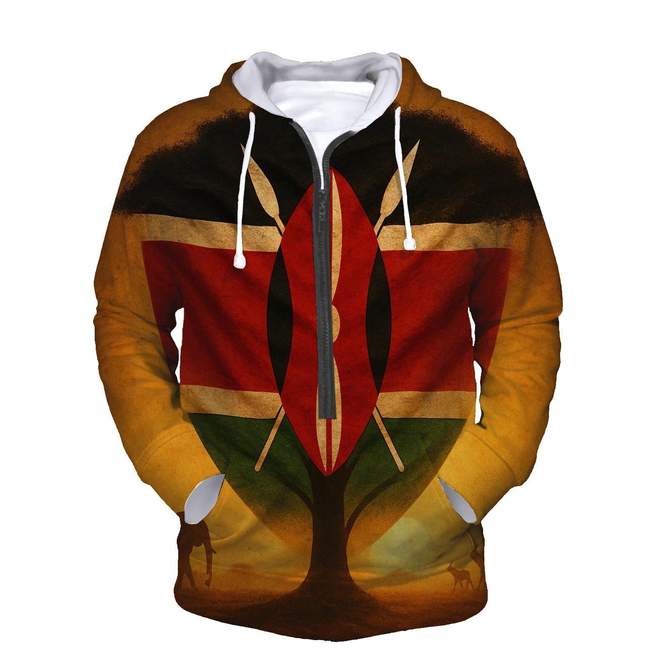 Kenyan Savannah Emblem hoodie trends