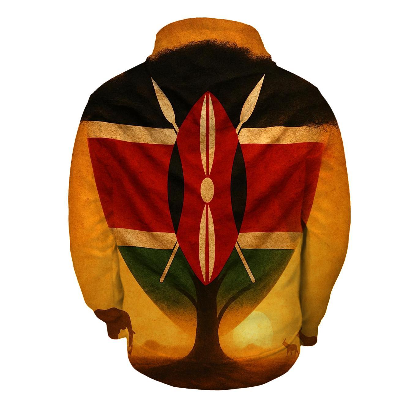 Kenyan Savannah Emblem hoodie trends