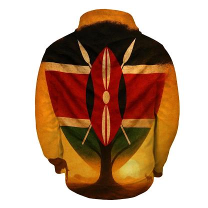 Kenyan Savannah Emblem hoodie trends