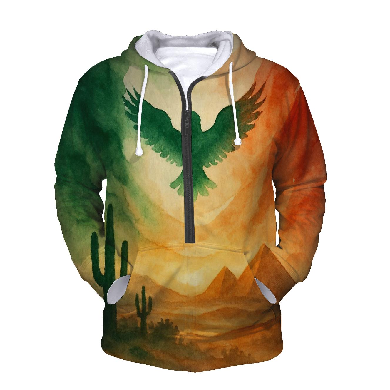 Mexican Desert Mirage Banner heavyweight hoodies