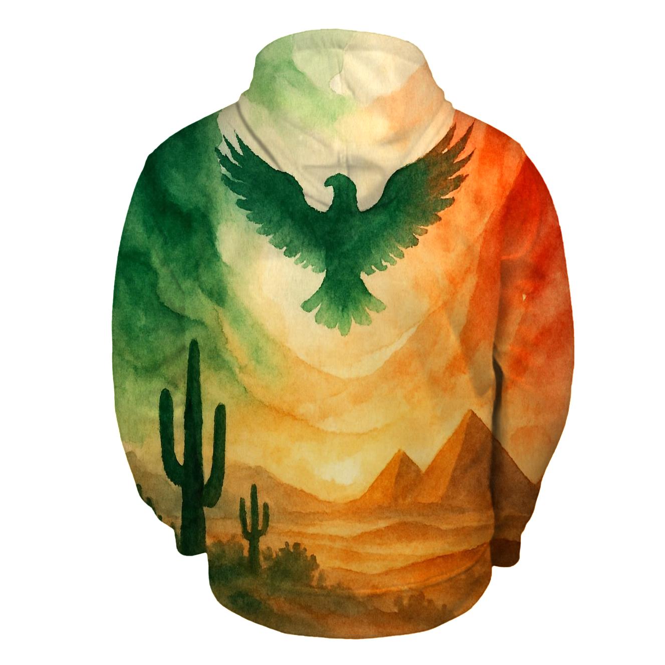 Mexican Desert Mirage Banner heavyweight hoodies
