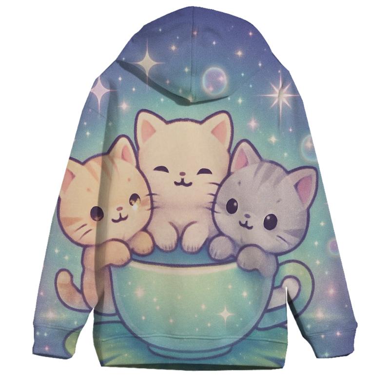 Starlight Tea Party Kittens hoodie designs
