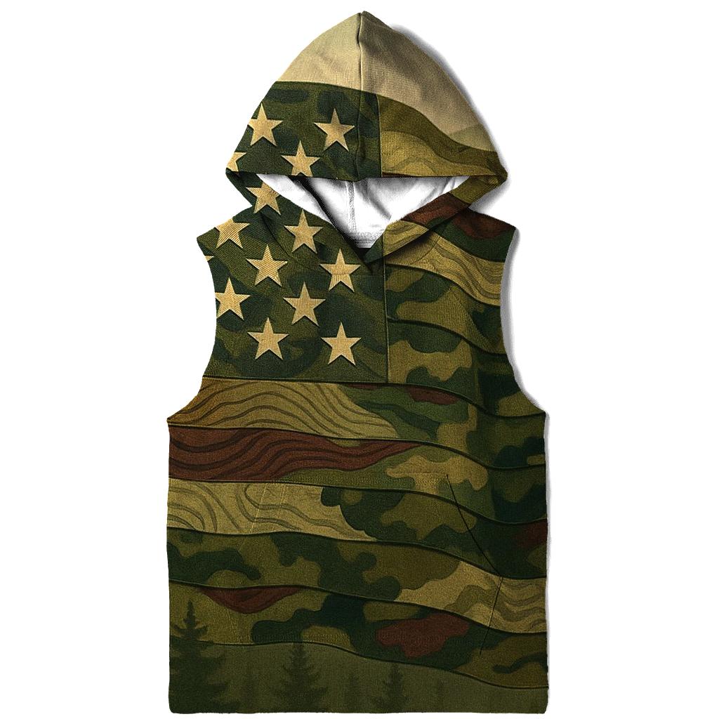 Camouflage Stripes Guard pullover hoodies