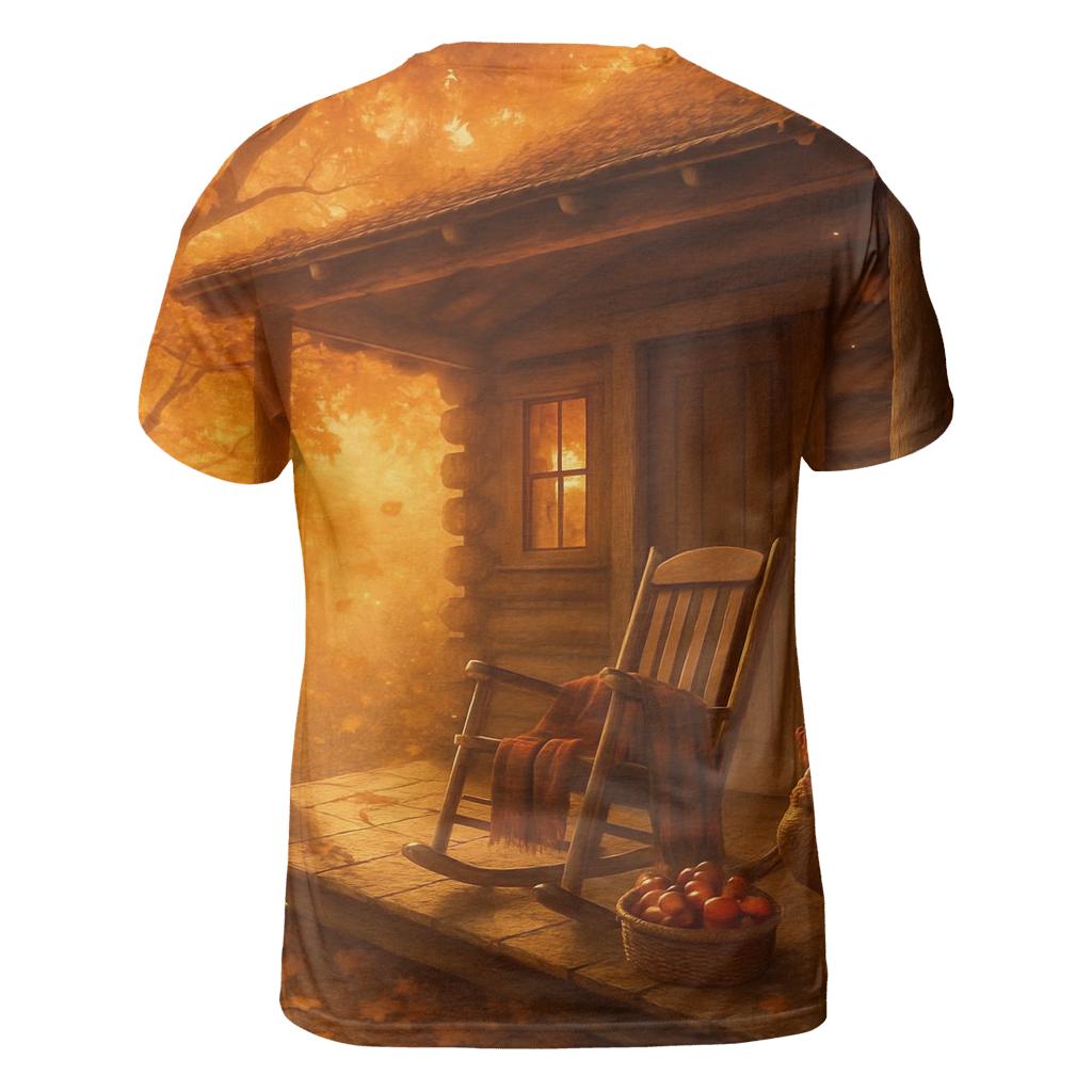 Grateful Cabin Porch artistic all-over print tops