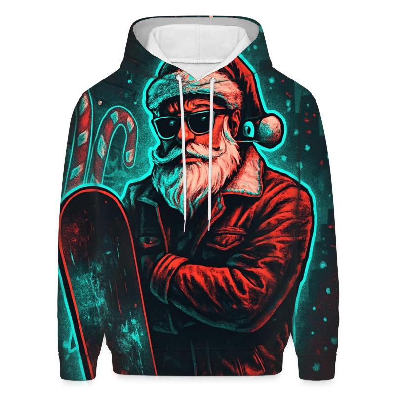 Streetwise Night Rider Santa custom hoodies