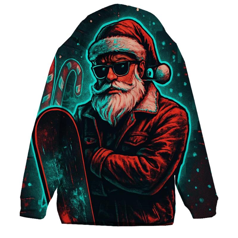 Streetwise Night Rider Santa custom hoodies