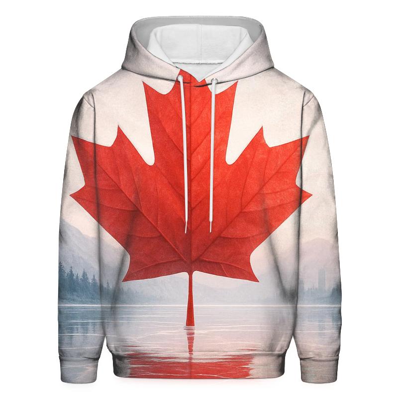 Canada Frosted Maple Reflection zip-up hoodies