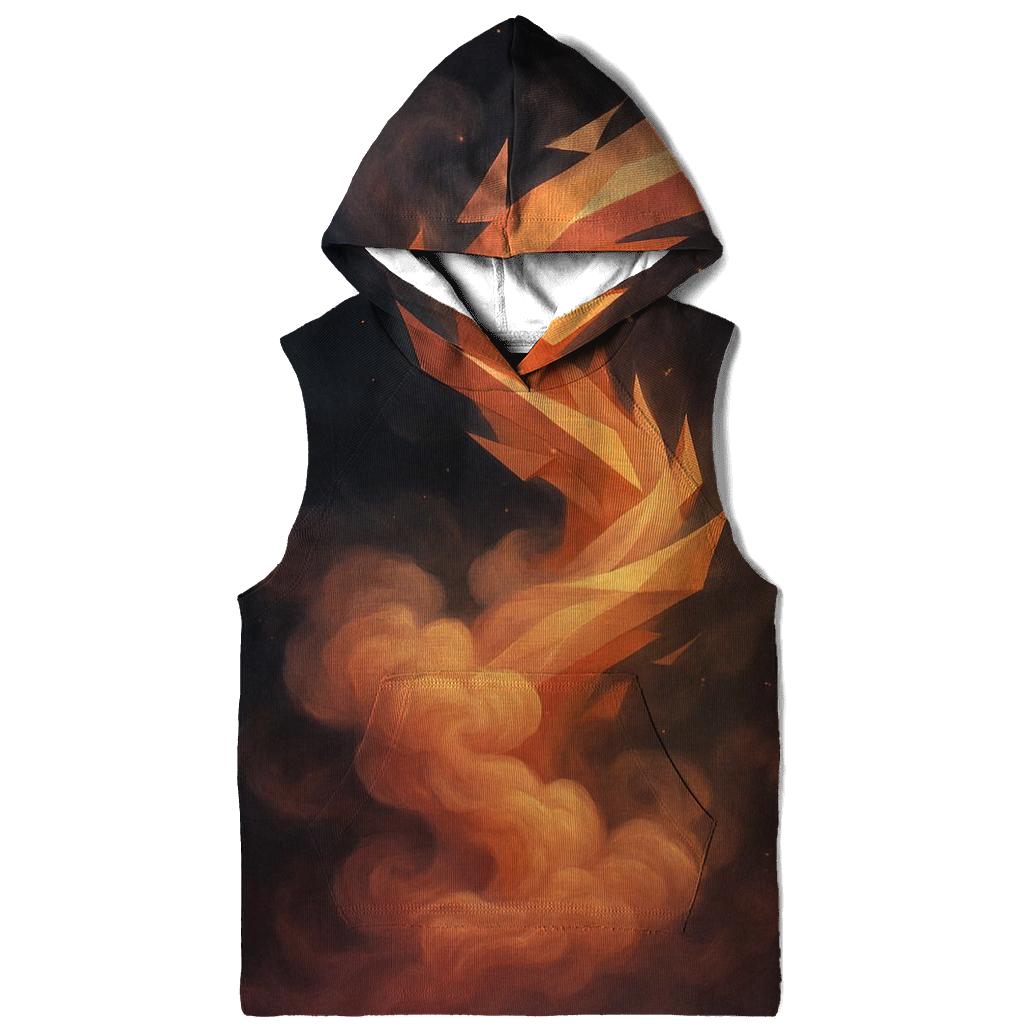 Chromatic Smoke Spiral pullover hoodies