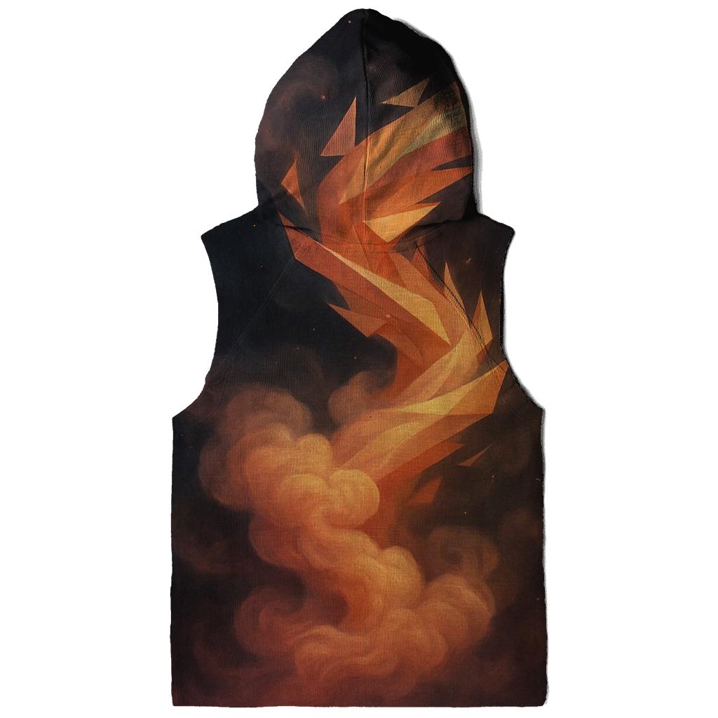Chromatic Smoke Spiral pullover hoodies