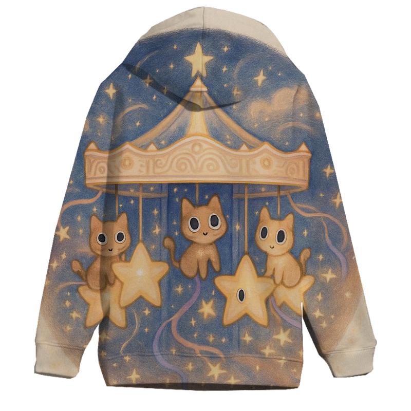 Constellation Carousel Cats hoodie designs