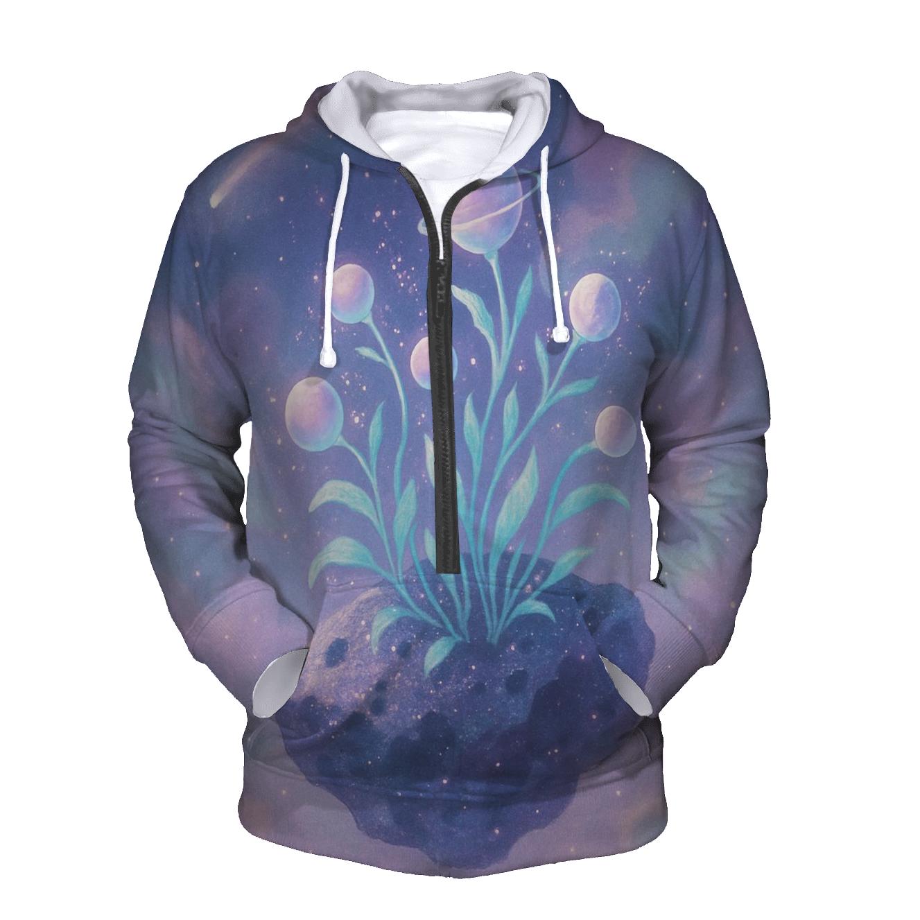 Cosmic Garden embroidered hoodies