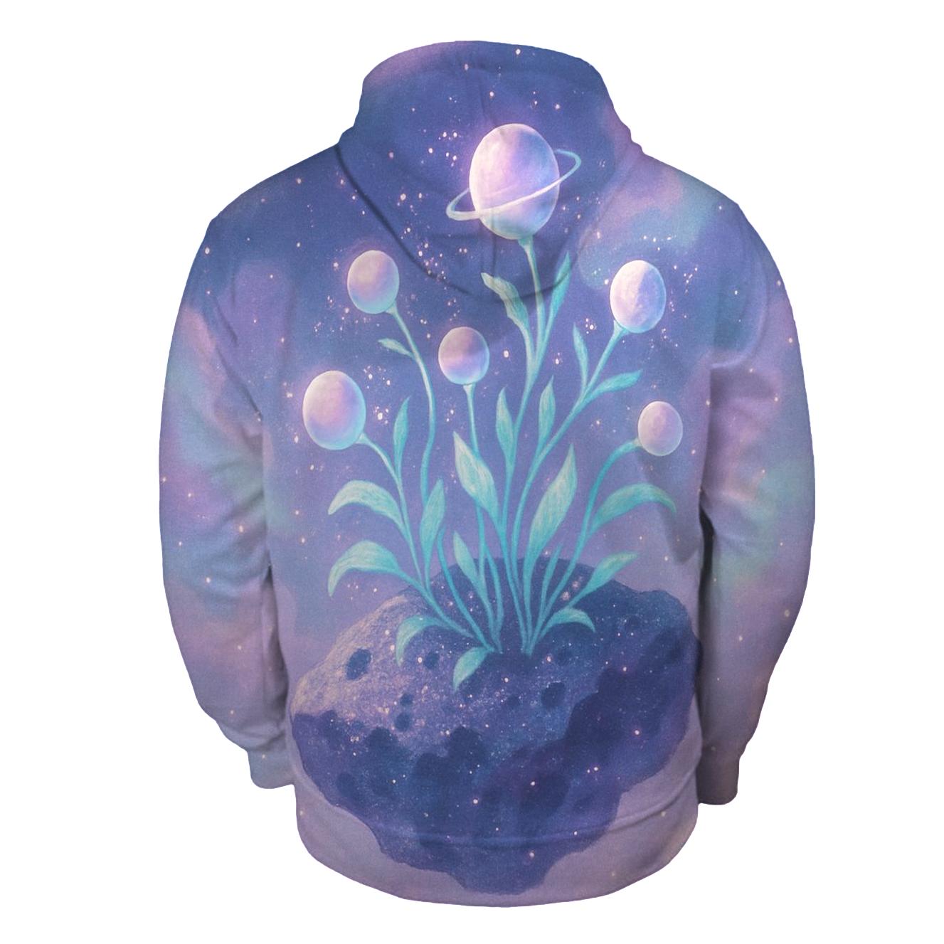 Cosmic Garden embroidered hoodies