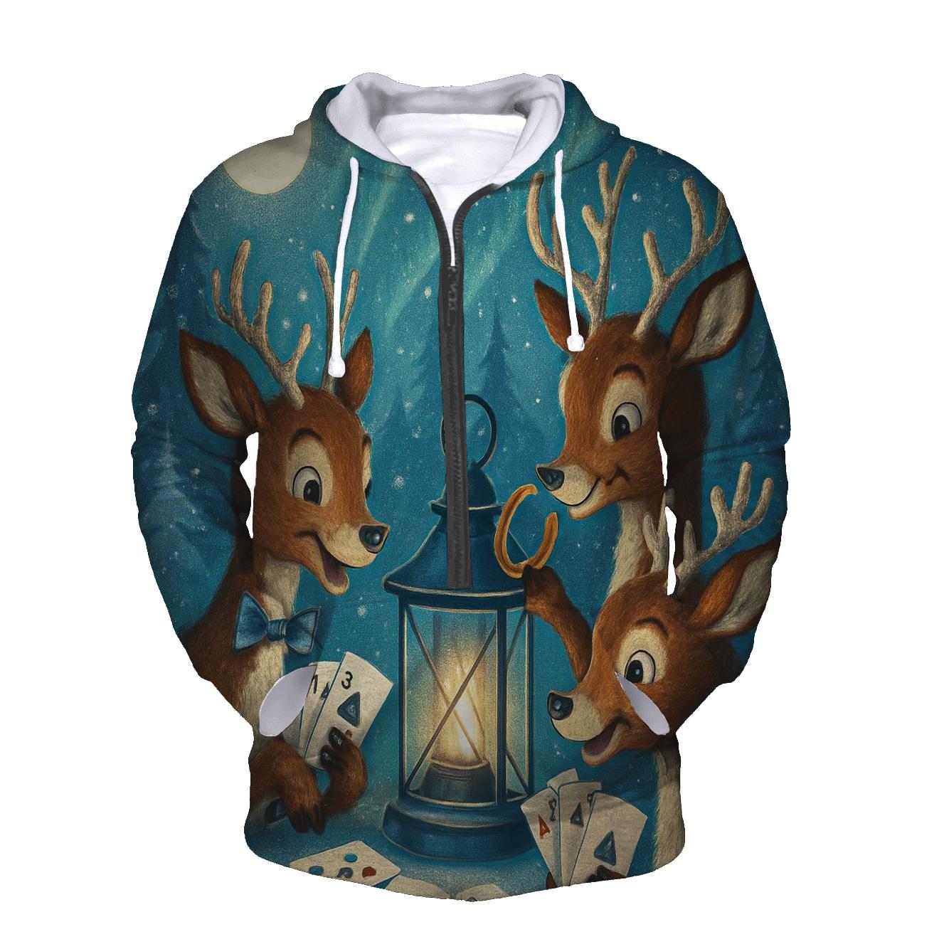 Reindeer Games At Midnight graphic hoodies