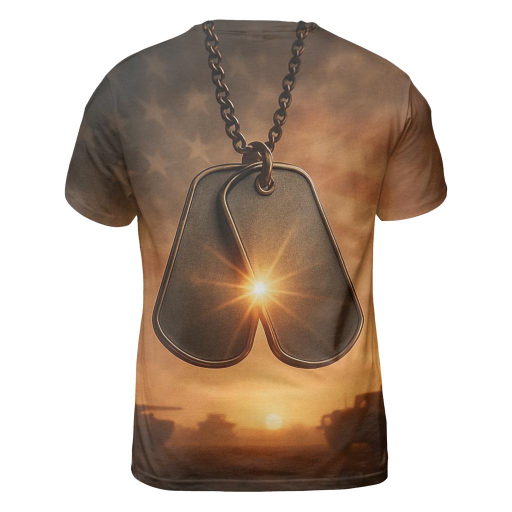 Dog Tag Sunburst designer pattern shirts