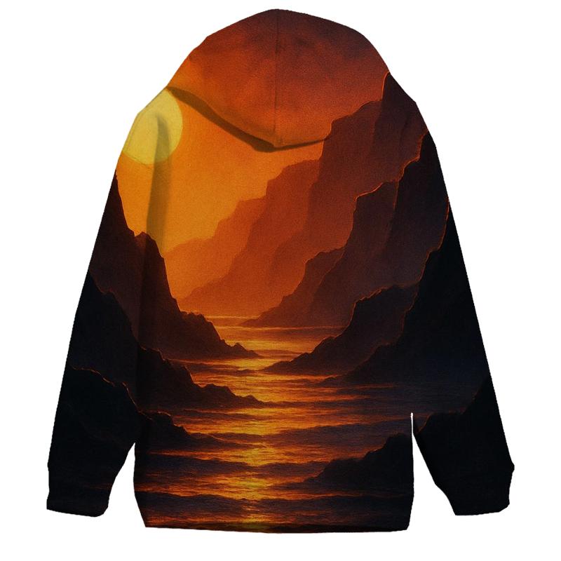 Saffron Cliffs Reverie printed hoodies