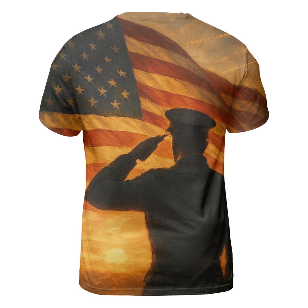 Salute At Rising Banner custom all-over print shirts