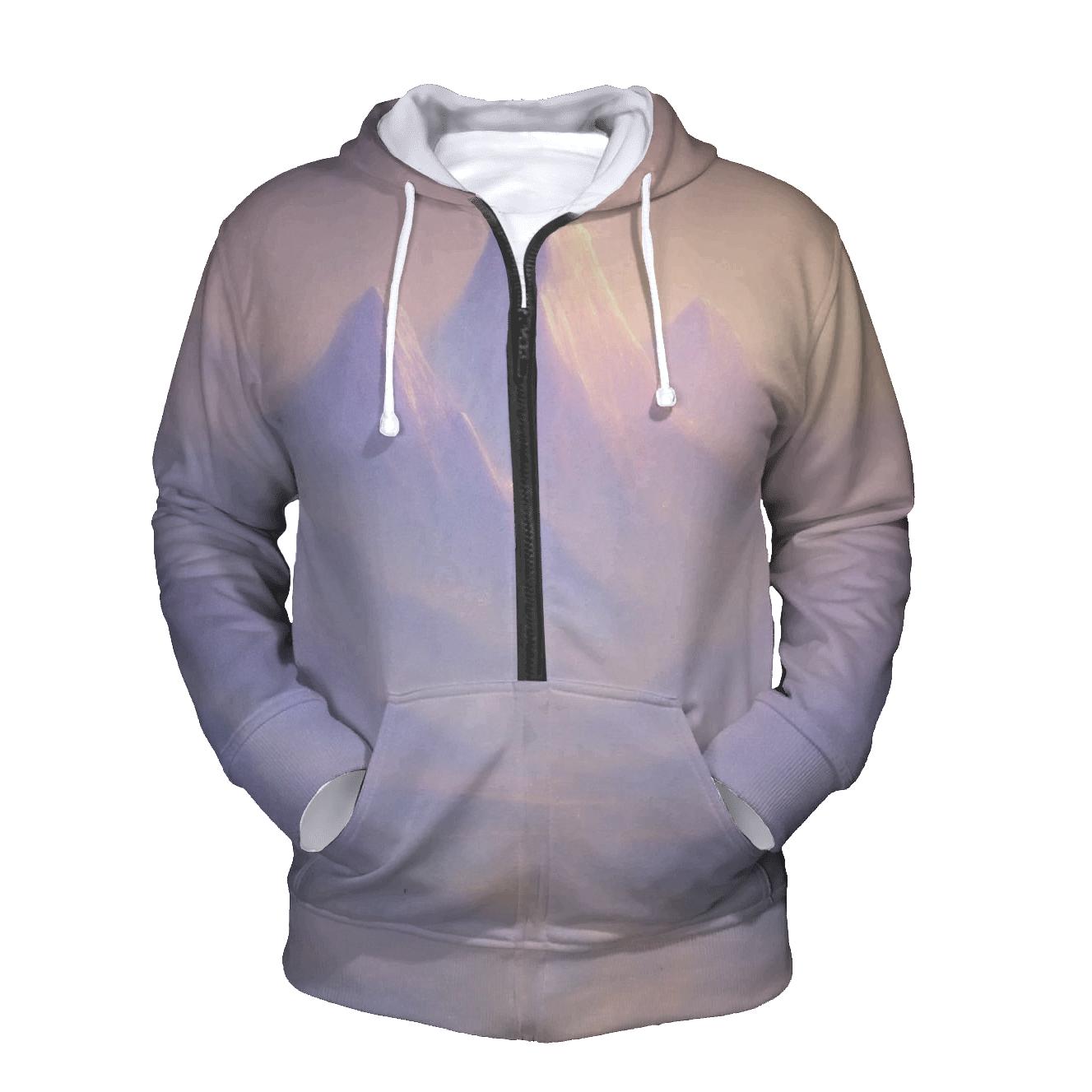 Pastel Mist Mountains hoodie styles
