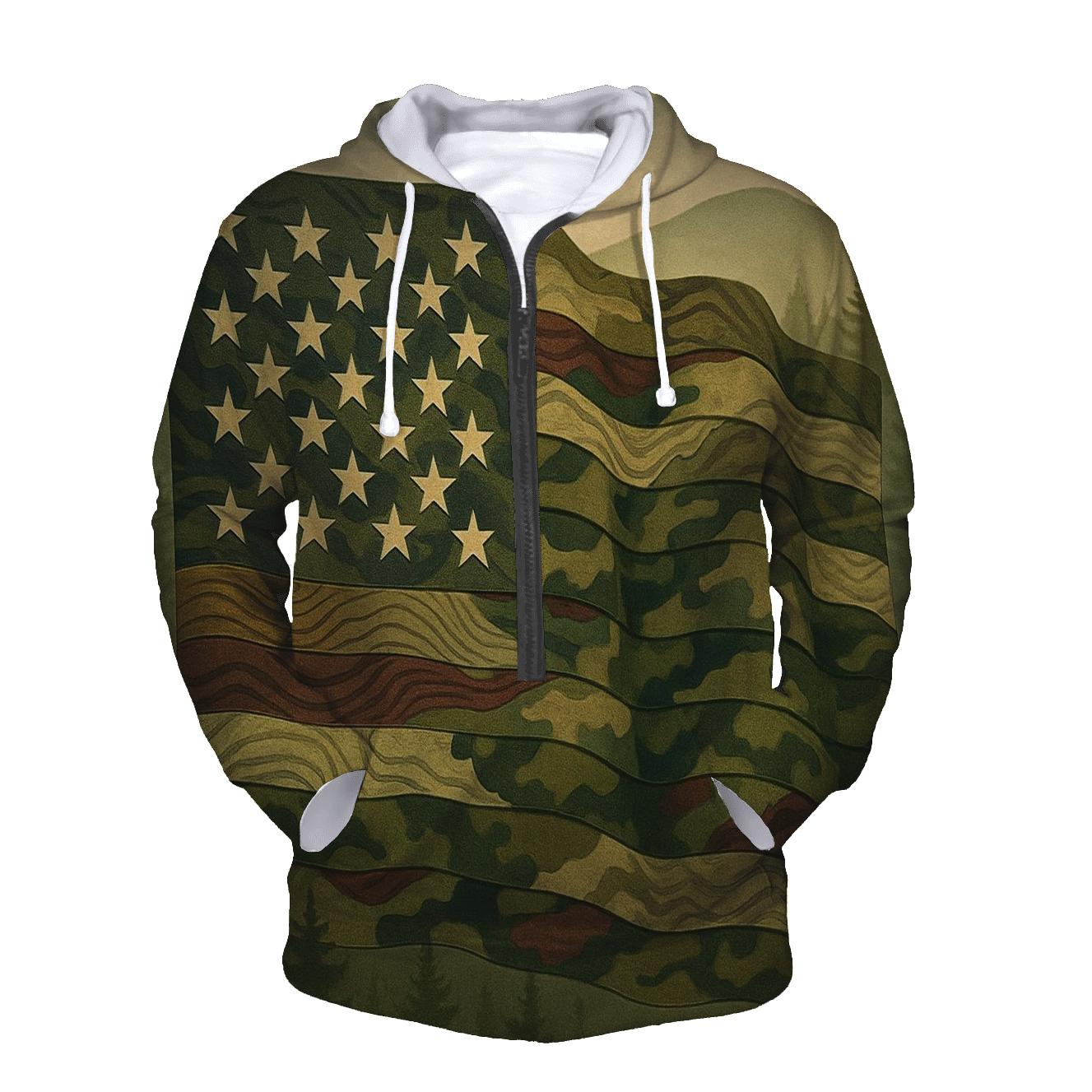 Camouflage Stripes Guard heavyweight hoodies