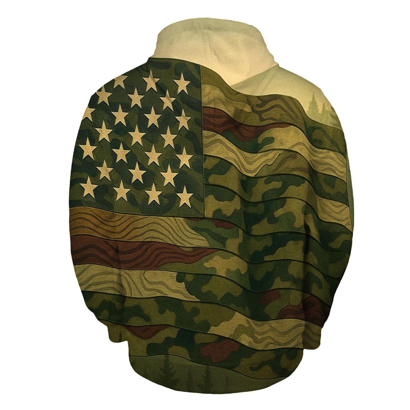 Camouflage Stripes Guard heavyweight hoodies