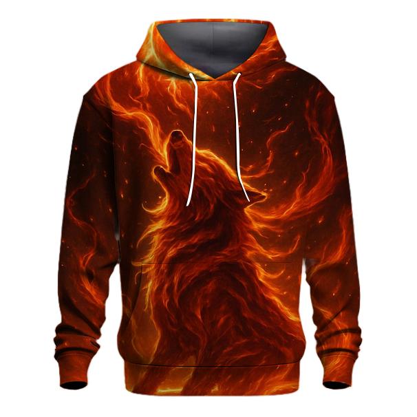 Solar Ember Lupus zip-up hoodies