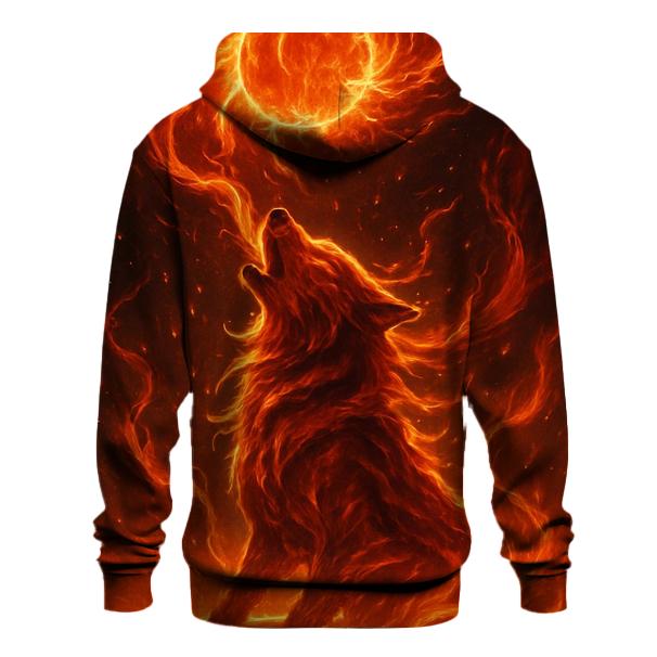 Solar Ember Lupus zip-up hoodies