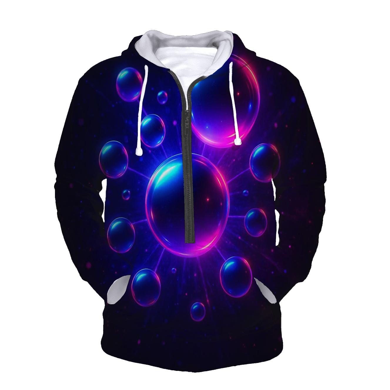 Neon Orb Constellation lightweight hoodies
