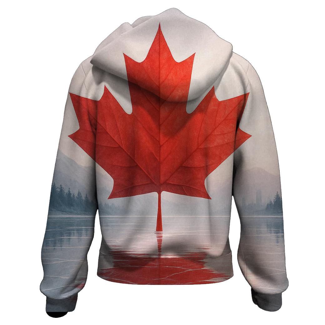 Canada Frosted Maple Reflection hoodies fashion