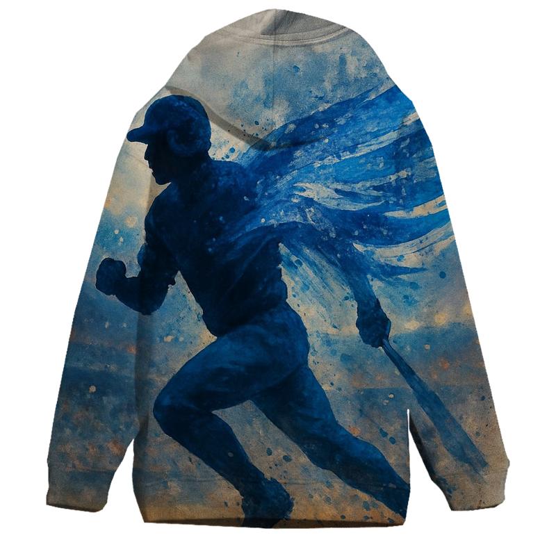 Winged Speed Silhouette zip-up hoodies