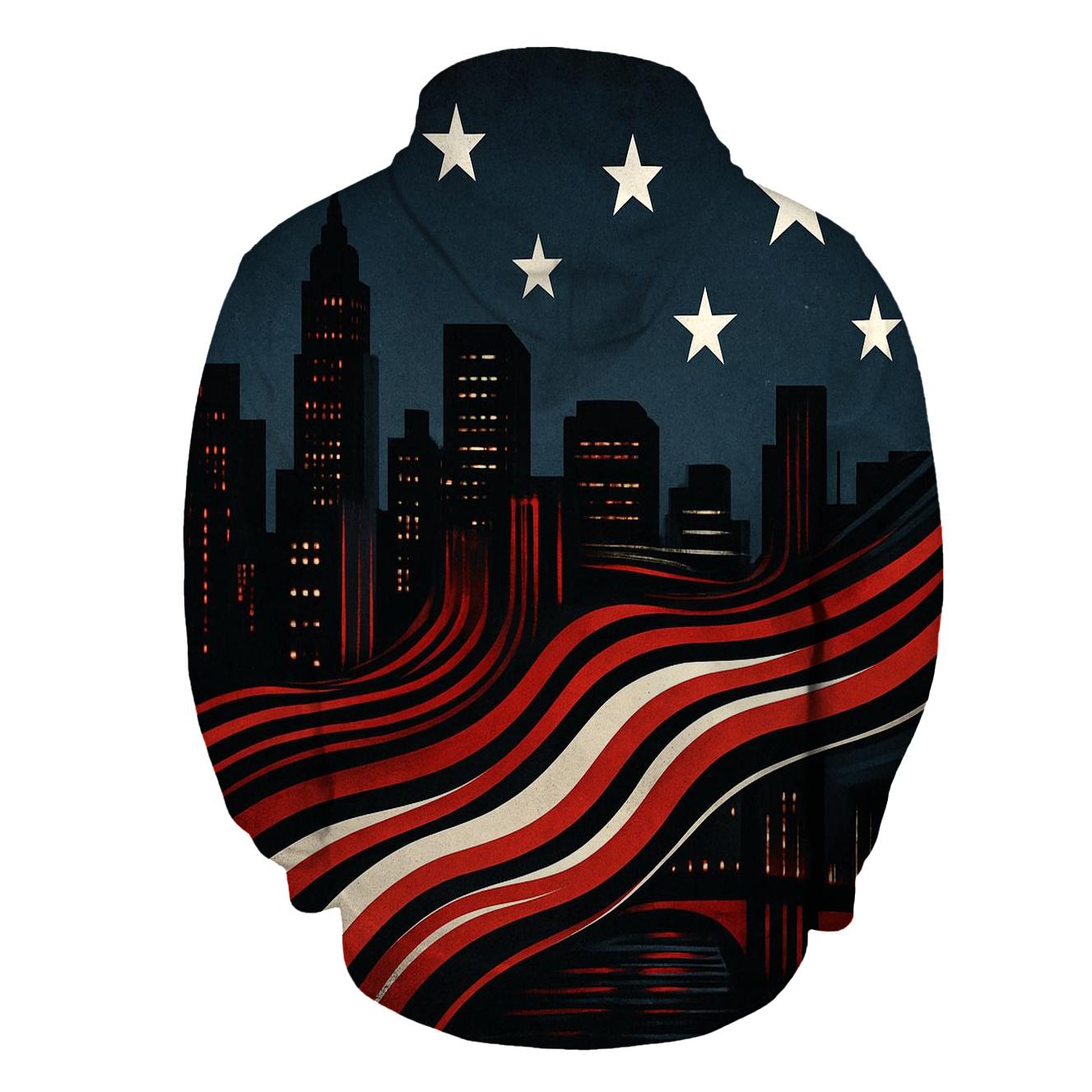 Skyline Stripes Merge hoodie designs