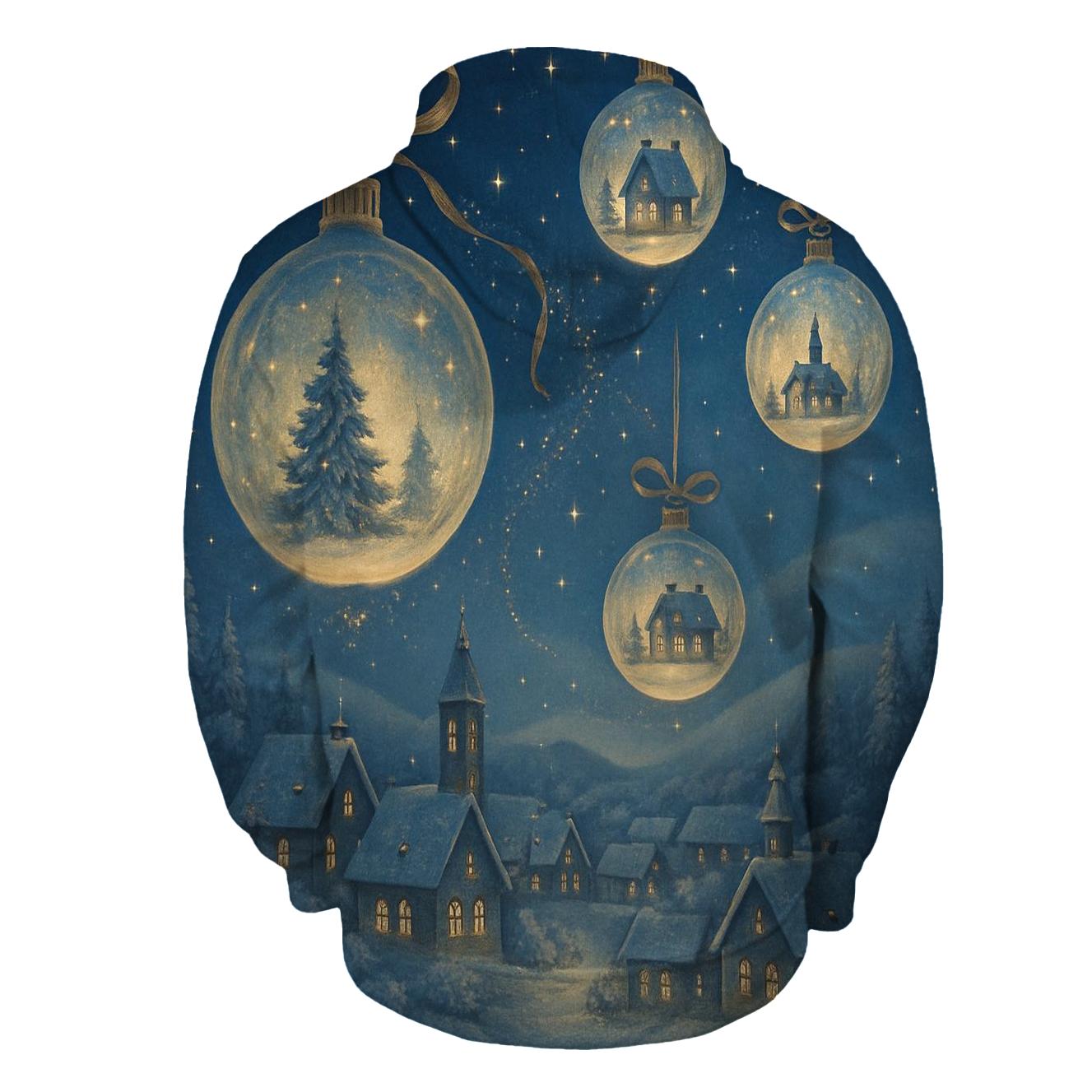 Ornament Sky Lantern Festival graphic hoodies
