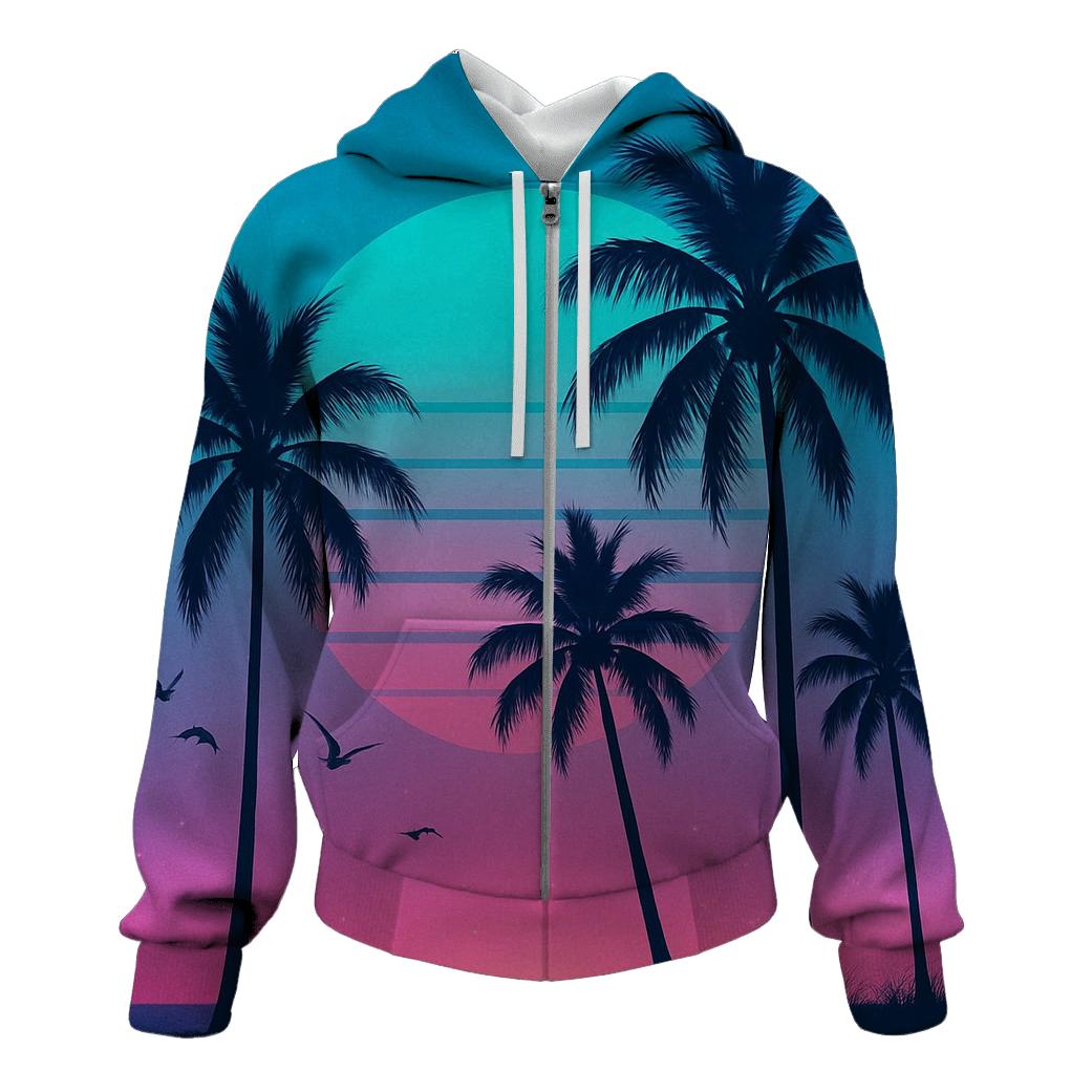 Palm Twilight Sonata pullover hoodies