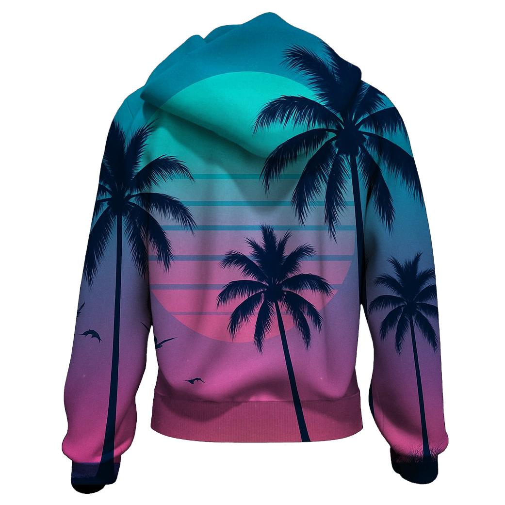 Palm Twilight Sonata pullover hoodies