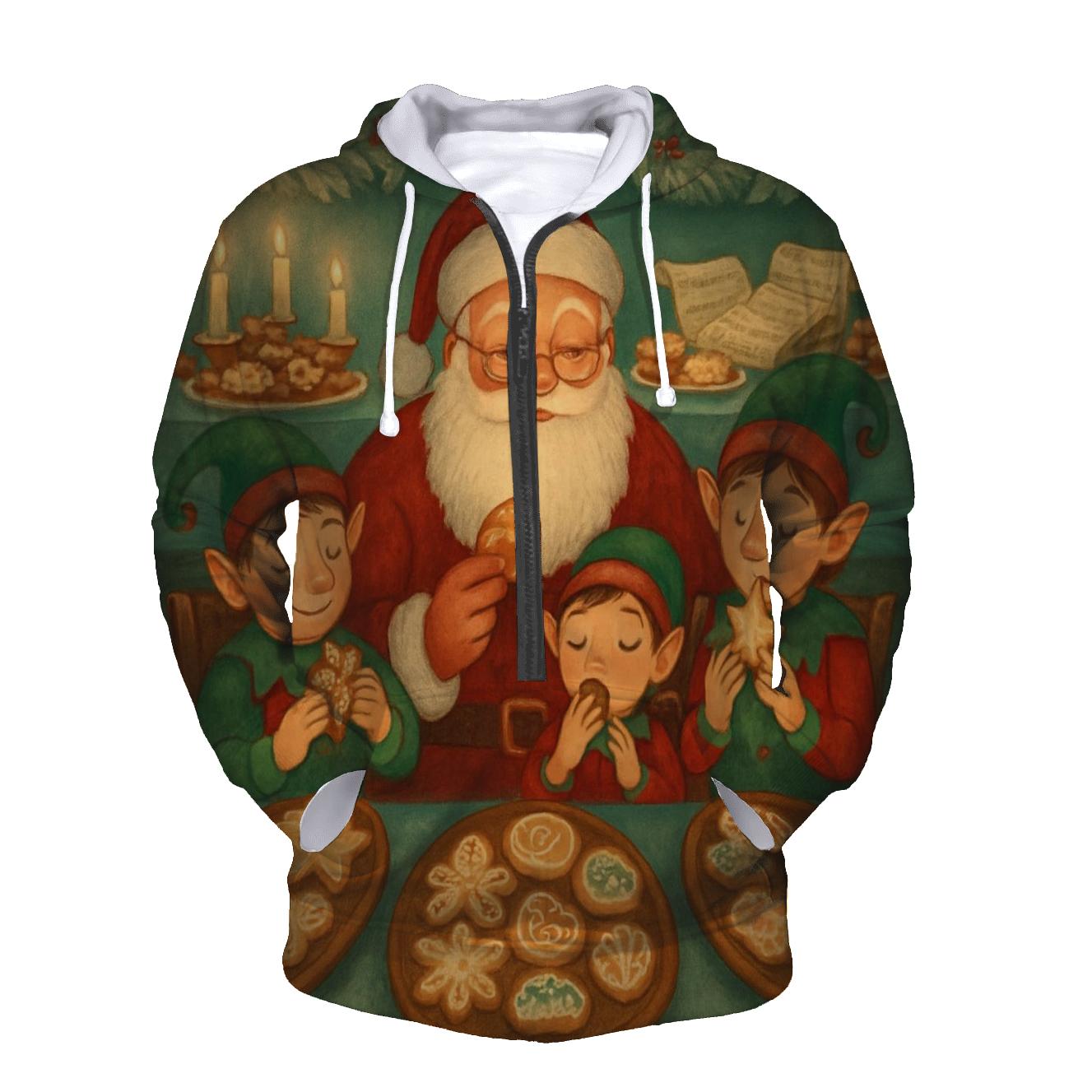 Santas Cookie Tasting Panel pullover hoodies