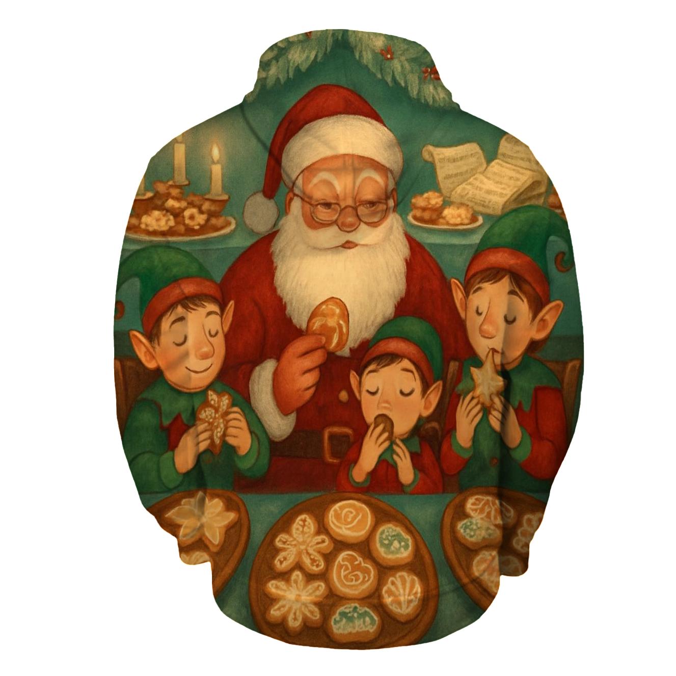 Santas Cookie Tasting Panel pullover hoodies