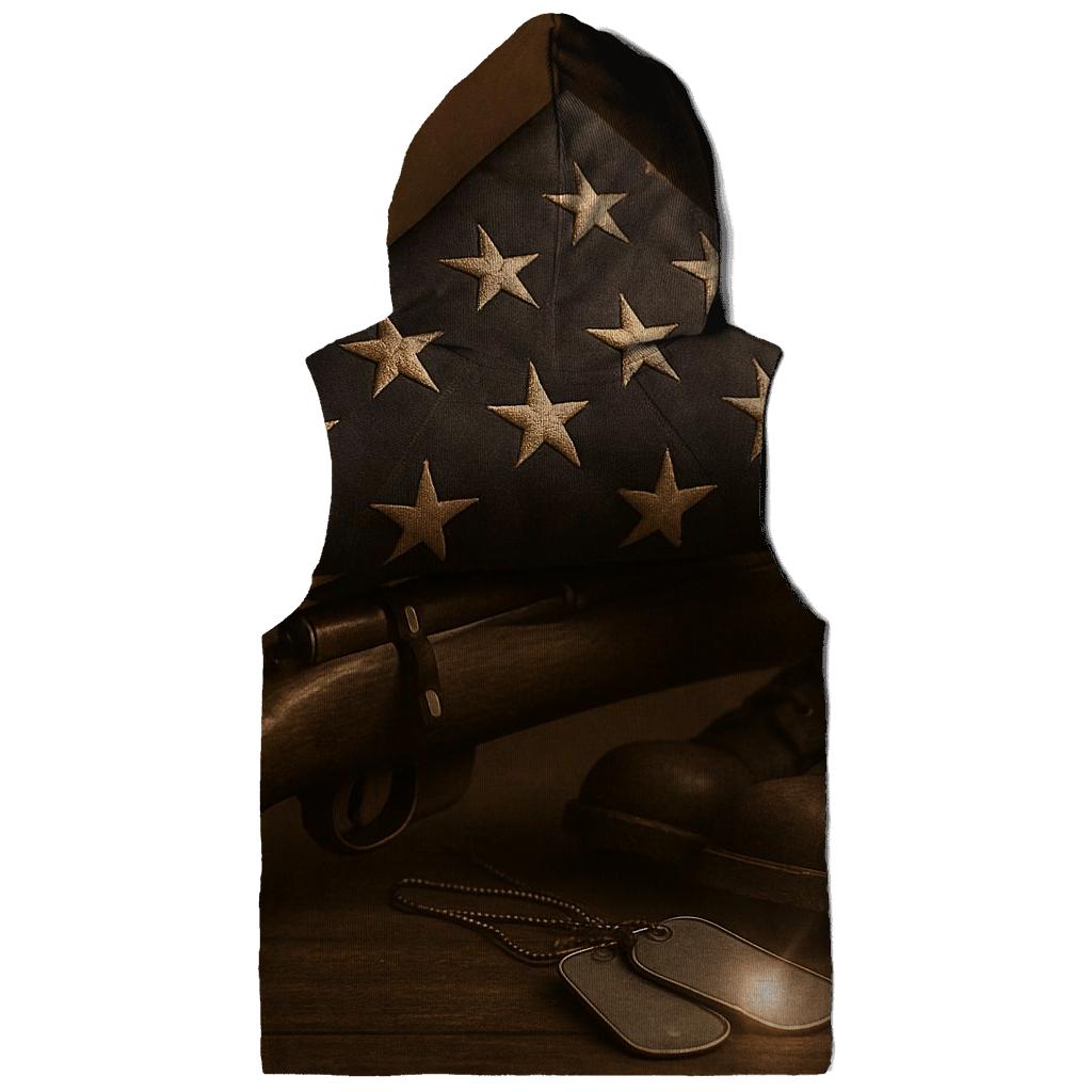 Folded Honor Stillness printed hoodies
