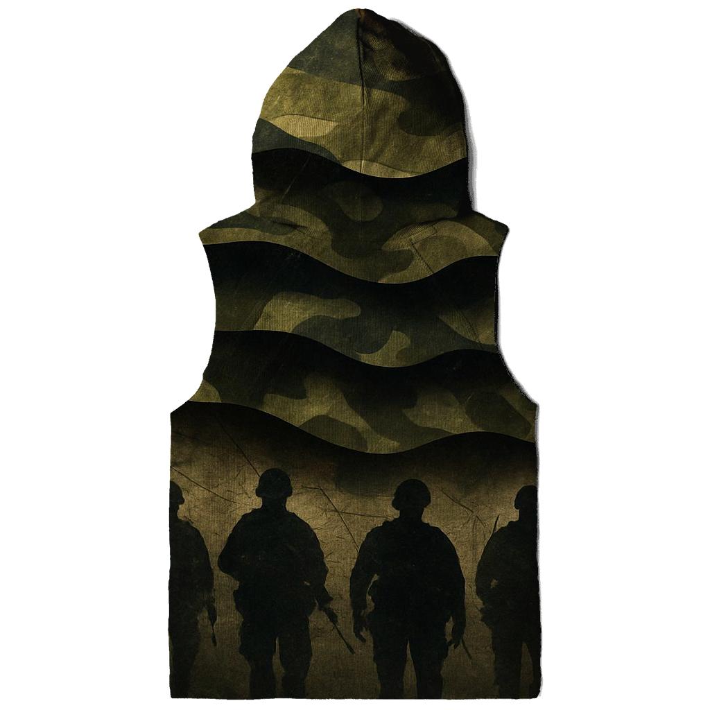 Camouflage Flag Convergence printed hoodies