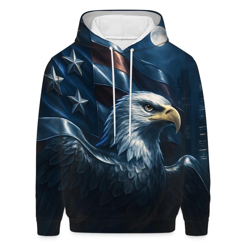 Midnight Eagle Banner custom hoodies