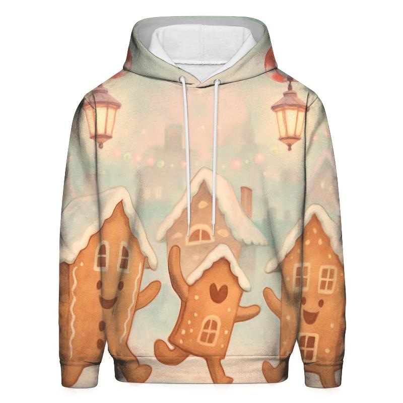 Gingerbread House Street Party designer hoodies