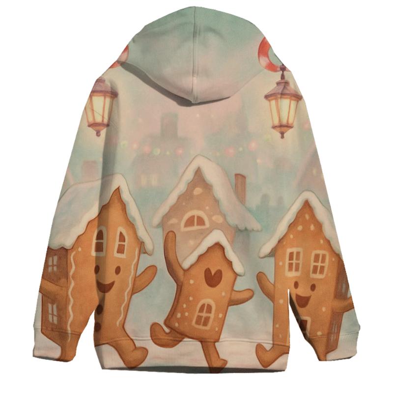 Gingerbread House Street Party designer hoodies