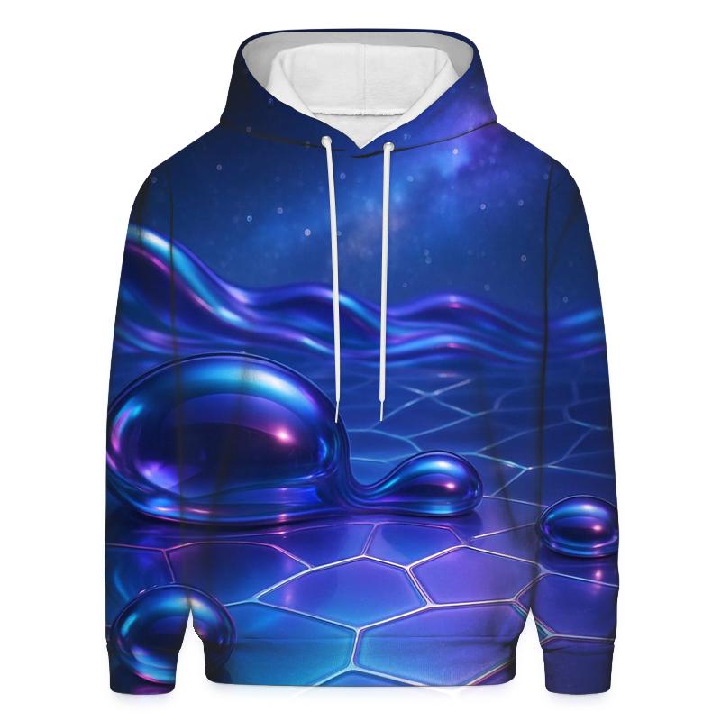 Glass Tide Nebula embroidered hoodies