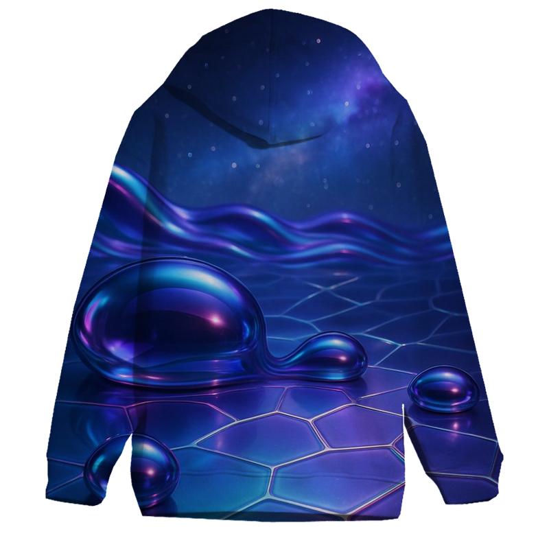 Glass Tide Nebula embroidered hoodies